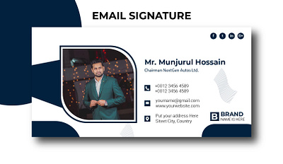 Email Signature banner email email signature facebookcover graphic design instagram post post poster social