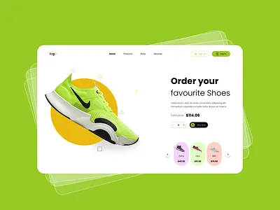 Shoe E-commerce design ui uidesign ux web