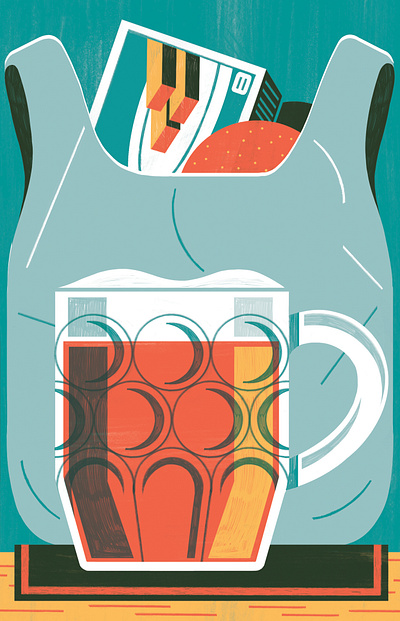 Radio Times beverage colour design editoral editorial illustration illustration print