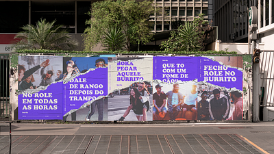 Que fome!! brand branding burrito graphic design mexican food poster visual design visual identity