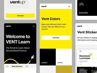 Vent - Website – Mobile bazen agency bitcoin blockchain crowdfunding crypto crypto app crypto projects crypto wallet crypto website cryptocurrency defi finance fintech investing landing page landing page desgin responsive uiux vent