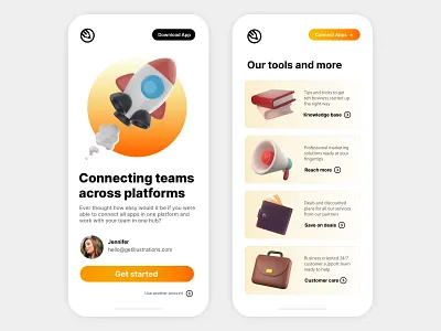 3D Business illustrations app 3d advertise app banner blender business creative design download icon icons illustration mocukup rocket space startup stock target ui wallet