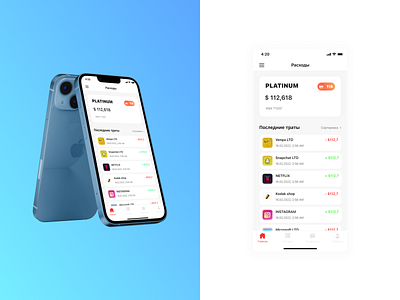 Banking app concept app bank mobile ui