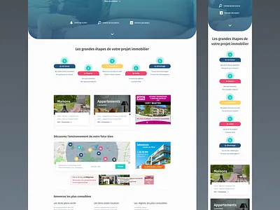AVendreALouer - Homepage redesign homepage illustrator real estate redesign sketch ui