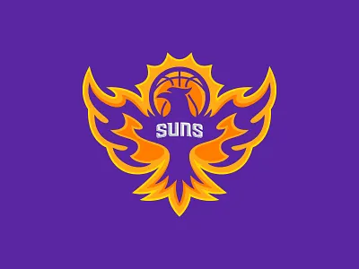 Phoenix Suns arizona ball basketball bird bright fire flames hot logo nba phoenix proud rebrand rising shining sports sun suns