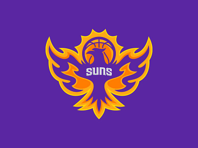 Phoenix Suns arizona ball basketball bird bright fire flames hot logo nba phoenix proud rebrand rising shining sports sun suns