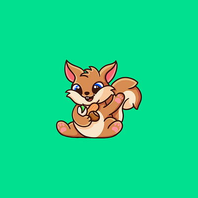 Nut squirrel character design design graphic design illustration logo logo design nut nut design nut logo nut squirrel nuts nuts logo squierrel squierrel design squierrel logo squierrel logo design vector