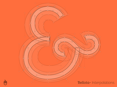 Bellota ampersands ampersand bezier beziers curves font interpolation masters nodes sans swashes type type design typedesign typography vector