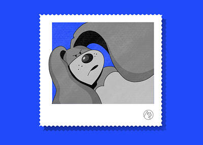 Angry Rabbit angry angry rabbit art blue design flat hare illustration rabbit