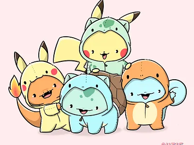 Pokemon Slumber Party character character design characterdesign cute design digital art doodle illustration kawaii kawaii art pokemon