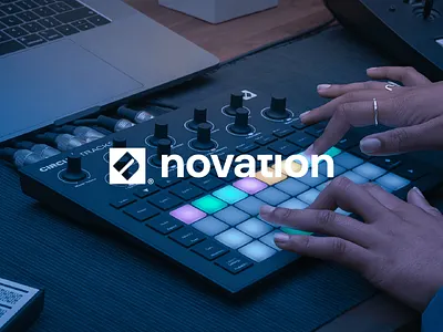 Novation brand brand design brand identity branding branding design brandmark design logo logodesign music novation novation logo novation music wordmark