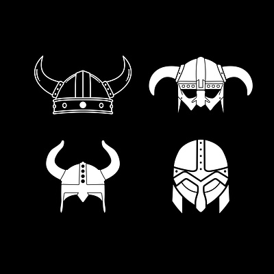 Viking Armor Helmet Set Logo Icon Design Inspiration barbarian bundle concept design group helmet history icon iconset illustration logo metal nordic norse norwegian old scandinavian vector viking vintage