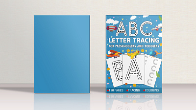 ABC Letter Tracing Book Cover Design abc activitybook amazon amazon kdp amazon kdp book design book cover cover design design graphic design interior kdp kids kindle letter tracing