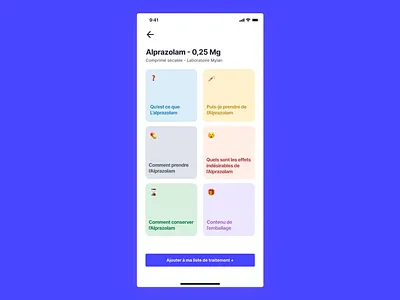 Medication leaflets app branding design illustration logo minimal ui ux vector white
