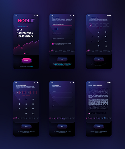 HODLIT Cryptocurrency Exchange Mobile App agency app app design crypto cryptocurrency design fintech miami studio the skins factory ui ui design uiux user experience user interface user interface design ux ux designer