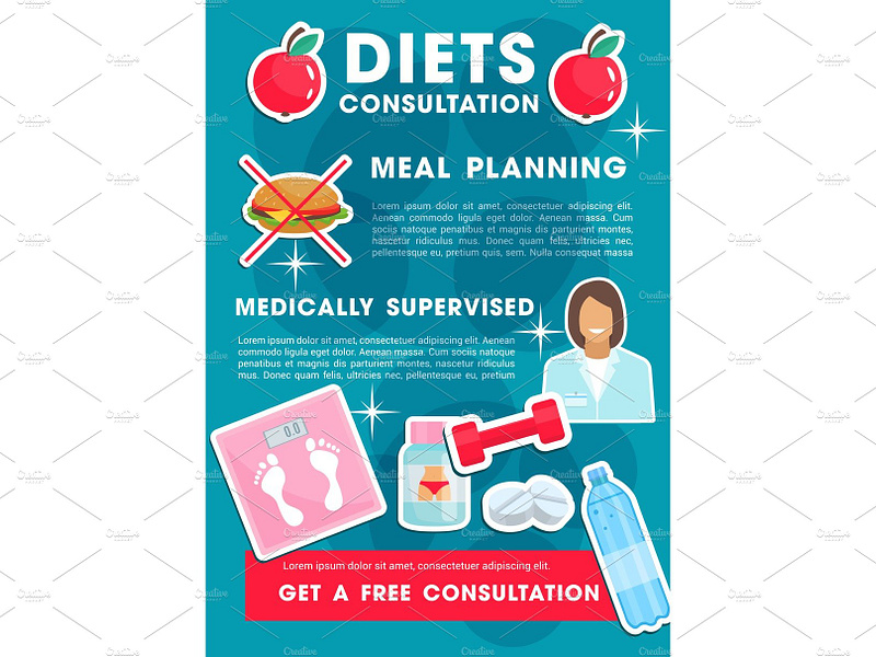 Vector medical poster for health by Vector Tradition SM on Dribbble