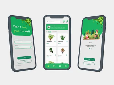 online plant shop app app design developer development illustration logo ui uidesign uidesigner uxdesign
