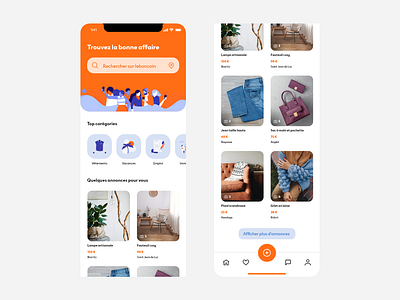 leboncoin - CreaDays app concept advertising annonces app breaking bad classifieds illustrator real estate sketch ui
