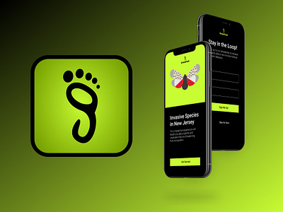 GreenFoot App Logo - Daily UI 005 app app logo branding daily ui design ecology environment green illustration logo logo design ui vector website design