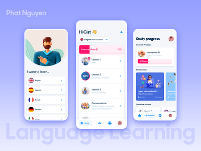 UI Practice - Language Learning App language learning ui ui practice