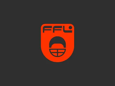 FFL Logo brand branding clean design football icon identity logo mark minimal sports