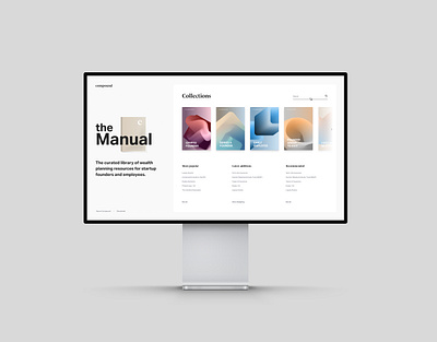 The manual - Case study brand content finance fintech layout ui web