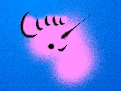 WTF4C3 art blue contrast design art exhibition face graphic design happy illustration minimalist pop