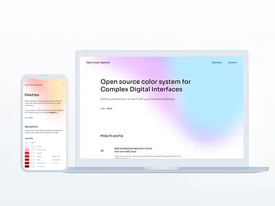 Open source color system project colors design design system designsystem palette palettes ui visual visual design