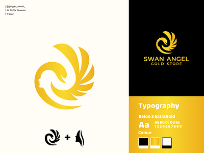 SWAN ANGEL LOGO IDEA angel angeles animal awesome brand branding design element fly graphic identity illustration inspirations logo negative space negative space logo swan symbol vector wing