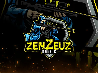ZENZEUS GAMING MASCOT CHARACTER character design esport gaming graphic design illustration logo vector zenzeus