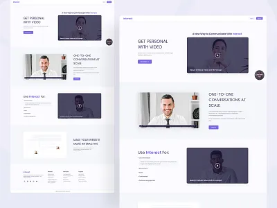 Interact - Video Communication Web App 2022 chat clean clean ui confernce dashboard live call metting web app minimal online meating remote style guide trendy typography video video call video tool web app web app design web application