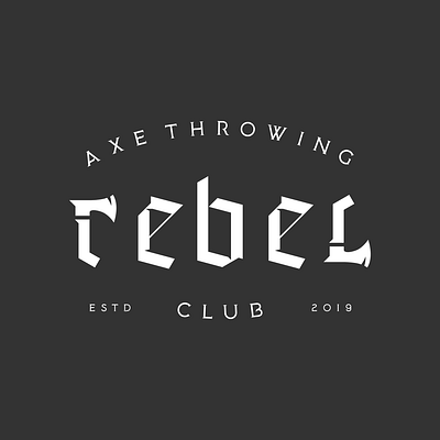 Rebel Axe Throwing Logo Design axe branding design illustration logo modern typography vector vintage wordmark