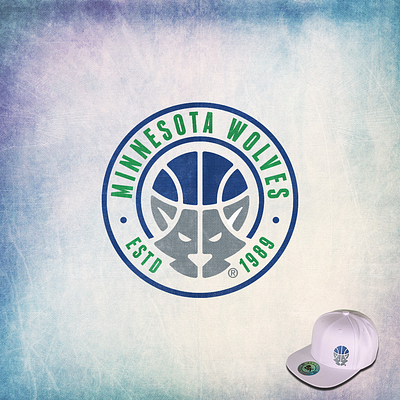 Minnesota Timberwolves Rebrand Concept basketball branding design illustration logo modern typography vector wolf wolves