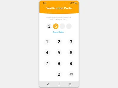 UI Android Verification Code android graphic design ikhanafi ui verification code