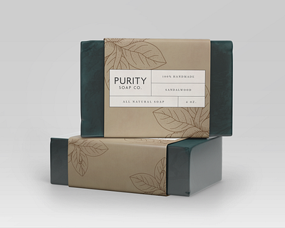 Purity Soap Co. branding graphic illustration logo design product small business