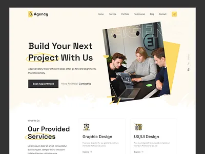 Creative Design Agency agency asib clean company creative design studio design team digital agency graphic design homepage landing page marketing minimal mobile app startup ui design web development website website design xgenious