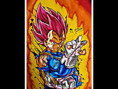 Vegeta art dragon ball dragon ball super dragon ball z drawing graphic design vegeta
