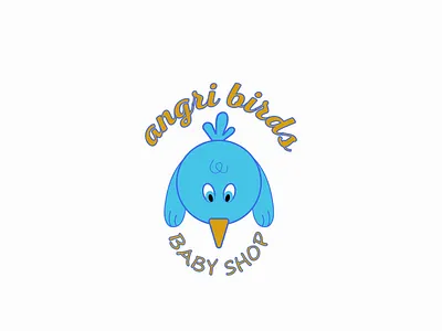 Angri Birds Baby Shop | Logo Design branding design graphic design illustrator logo