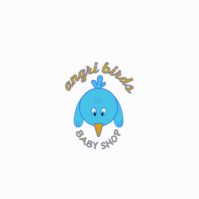 Angri Birds Baby Shop | Logo Design branding design graphic design illustrator logo