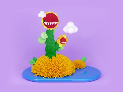 Sunshine 3d 3d art 3d artist animation app art direction artist design illustration ui ux web