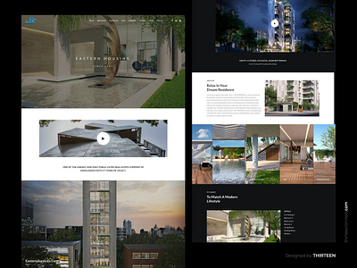 EHL | Real estate website design with live site architecture website product design property website real estate website ui design ux design web design