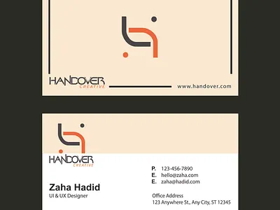 Handover Creative | Business Card branding business card design illustrator