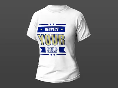Respect Your Self | T-shirt Design Mockup design illustrator mockup photoshop t shirt