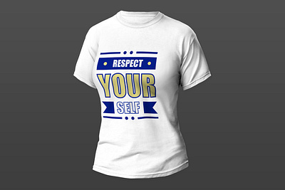 Respect Your Self | T-shirt Design Mockup design illustrator mockup photoshop t shirt