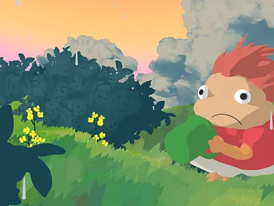 3D Model of Ponyo 3d graphic design