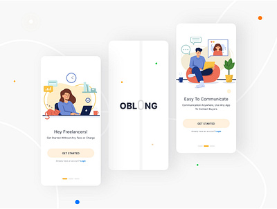 Oblong App Redesign app design app ui app ui ux flat design mobile app design professional design ui ux ux design ux research