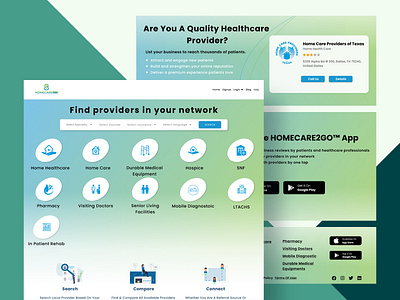 Homecare2go | By Linearloop app branding design dribbble illustration landing page mobile app design mobiledesign ui ui trends ui ux development uidesigner uiinspiration user interface ux designer ux ux design web designer web development website design