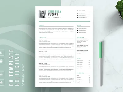 Resume Template 2 page resume cover letter cover letter template creative cv creative resume curriculum vitae cv cv resume cv template cv word design illustration job resume logo modern resume modern resume template professional resume resume for mac resume template simple resume