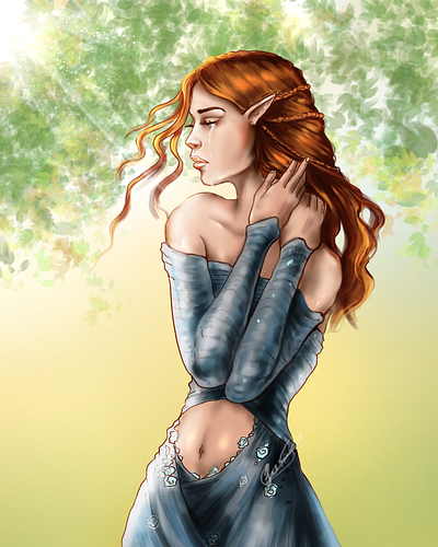 The Sad Fae animation character design design digital art illustration photoshop art