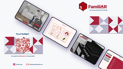 FamiliAR - Your Personal Learning First Aid App 3d app design branding design illustration ios app design ipados ipadosdesign logo mobile app design mobileui product design ui uiux